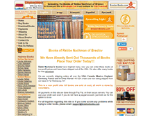 Tablet Screenshot of breslovbooks.com